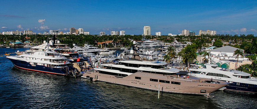 Image showing superyachts at FLIBS 2019